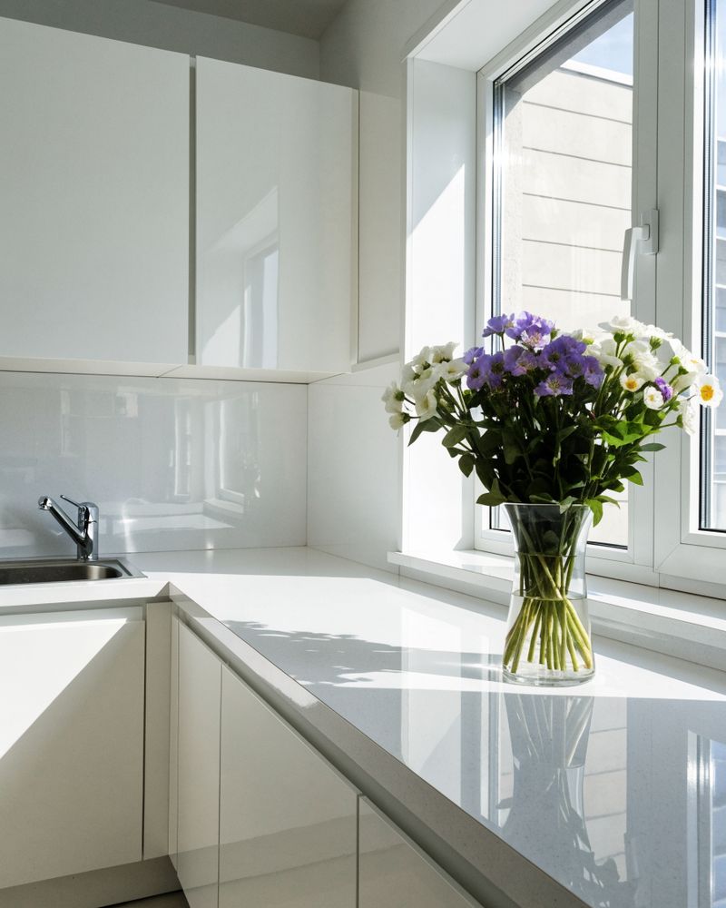 Spotless bright modern kitchen after a clean